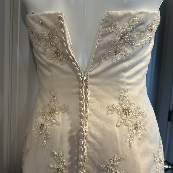 Justin Alexander Wedding Dress - not white - light gold - Picture 8 of 17